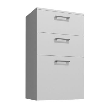 Badea Highboard 50 cm, 2 Auszüge, 1 Tür, 1 Glaseinlegeboden, Abdeckplatte