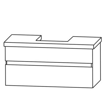 b collection b essence Waschtischunterschrank - 101,2 cm Skizze