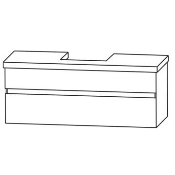b collection b essence Waschtischunterschrank - 121,2 cm Skizze