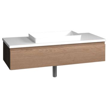 b collection b straight Waschtisch mit Unterschrank - 121 cm Aufsatz-Waschtisch