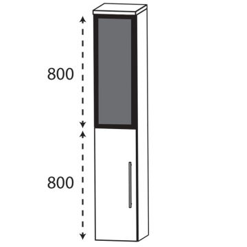 b collection b brace Hochschrank - 30 cm Skizze