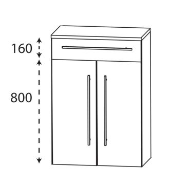 b collection b maxx Highboard - 60 cm Skizze