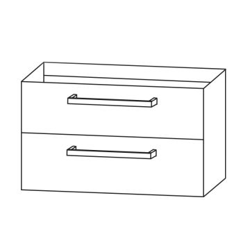 b collection b maxx Waschtischunterschrank - 75 cm Skizze