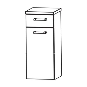 b collection b bright Highboard - 40 cm Skizze