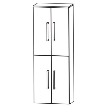 b collection b bright Hochschrank 60 cm Skizze