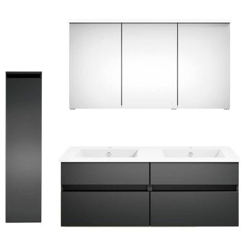 badshop.de Aurora Badmöbel Set 105 - 122 cm +30 cm