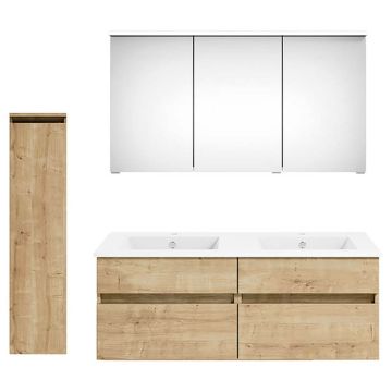 badshop.de Aurora Badmöbel Set 106 - 122 cm +30 cm