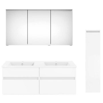 badshop.de Aurora Badmöbel Set 107 - 122 cm +30 cm