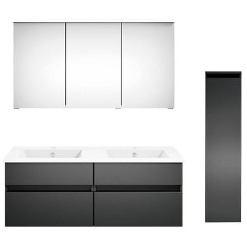badshop.de Aurora Badmöbel Set 108 - 122 cm +30 cm