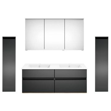 badshop.de Aurora Badmöbel Set 111 - 122 cm +30 cm