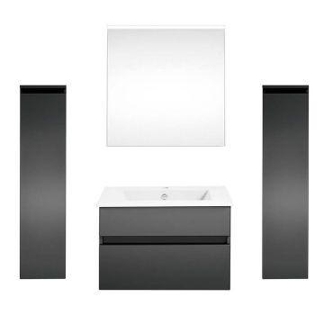badshop.de Aurora Badmöbel Set 48 - 62 cm + 30 cm