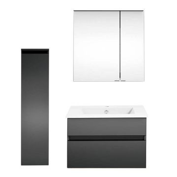 badshop.de Aurora Badmöbel Set 51 - 62 cm + 30 cm