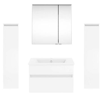 badshop.de Aurora Badmöbel Set 56 - 62 cm + 30 cm