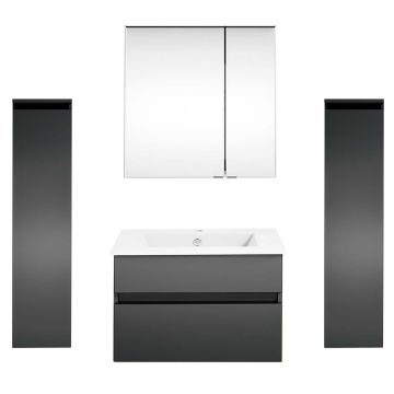 badshop.de Aurora Badmöbel Set 57 - 62 cm + 30 cm