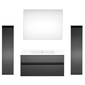 badshop.de Aurora Badmöbel Set 66 - 92 cm + 30 cm