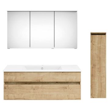 badshop.de Aurora Badmöbel Set 91 - 122 cm + 30 cm