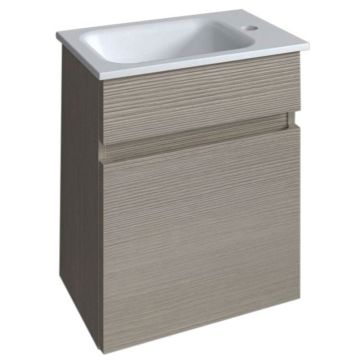 Burgbad Gäste Bad Mineralguss Waschtisch mit Unterschrank