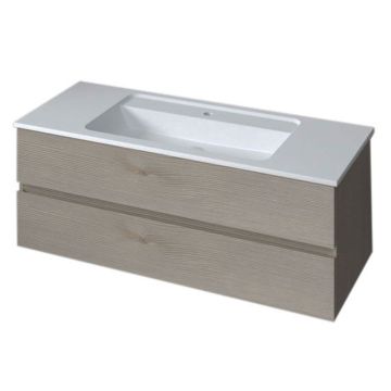 Burgbad Bel Glas-Waschtisch mit Unterschrank 122 cm