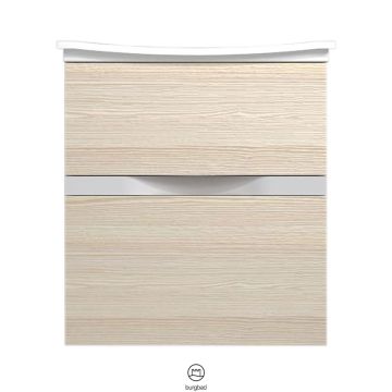 Burgbad Orell Mineralguss-Waschtisch und Unterschrank 58 cm