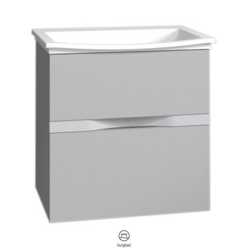 Burgbad Orell Mineralguss-Waschtisch und Unterschrank 63 cm