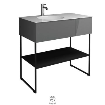 Burgbad Coco Waschtisch mit Unterschrank Set 2 - 91 cm links