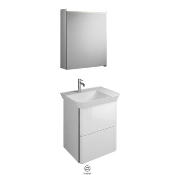 Burgbad Iveo Badmöbel-Set 19 Mineralguss