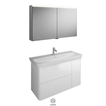 Burgbad Iveo Badmöbel-Set 24 Keramik