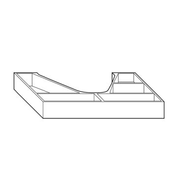 Burgbad Zubehör Einteilung - Ordnungssystem Skizze