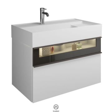 Burgbad Yumo Waschtisch mit Unterschrank - 1