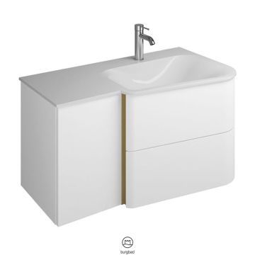 Burgbad Badu Waschtisch mit Unterschrank Set 2 - 92 cm