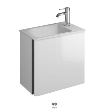 Burgbad Badu Waschtisch mit Unterschrank Gäste Bad Set 9 - 52 cm