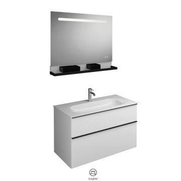 Burgbad Fiumo Badmöbel Set 12 - 102 cm