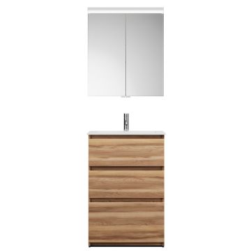 Burgbad LIN20 Badmöbel Set 62 cm Skizze