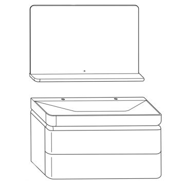 Burgbad b.me Badmöbel Set - 120 cm