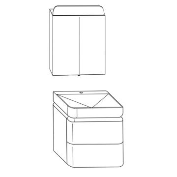 Burgbad b.me Badmöbel Set - 60 cm