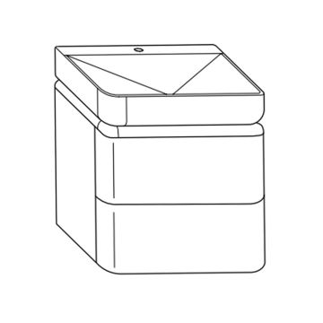 Burgbad b.me Waschtisch mit Unterschrank - 60 cm