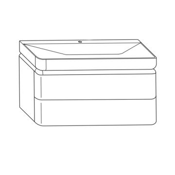 Burgbad b.me Waschtisch mit Unterschrank - 120 cm