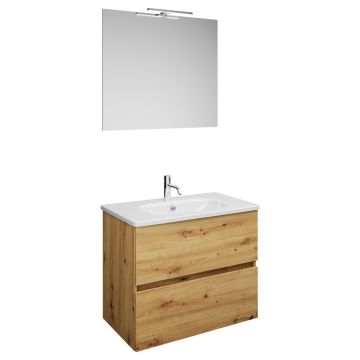 Burgbad Rocio Badmöbel Set 80 cm Eiche Dekor Urban