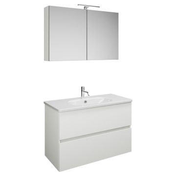 Burgbad Rocio Badmöbel Set 100 cm Weiß Matt