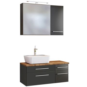 Held Möbel Davos Badmöbel Set 29 - 90 cm