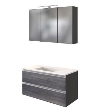 Held Möbel Arezzo Badmöbel Set 10 - 100 cm