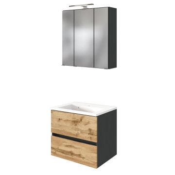 Held Möbel Lucca Badmöbel Set 3 - 60 cm