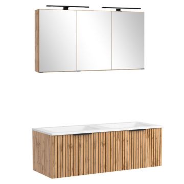 Held Möbel Ashton Badmöbel Set - 120cm,Spiegelschrank