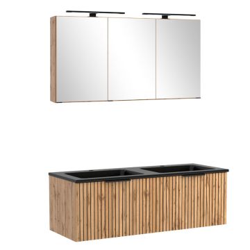 Held Möbel Ashton Badmöbel Set - 120cm,Spiegelschrank