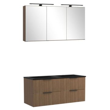 Held Möbel Glasgow Badmöbel Set - 120 cm, Spiegelschrank