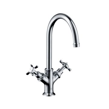 Axor Montreux Waschtischarmatur 210 Kreuzgriffen Zugstangen-Ablaufgarnitur