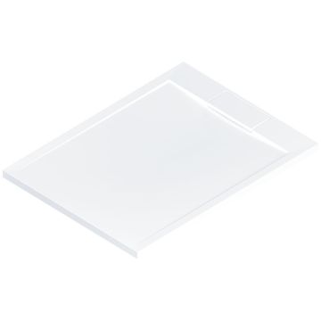 HSK Duschwanne Rechteck-Duschwanne 100x140 - superflach, Marmor-Polymer