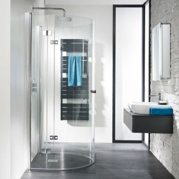HSK Exklusiv Runddusche Halbkreis mit Drehfalttür