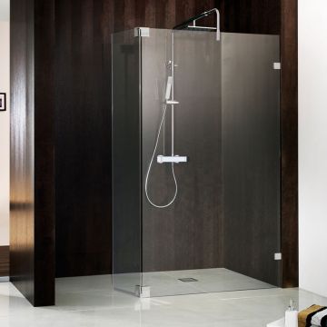HSK Atelier Pur Walk In Dusche AP51 1 Glaselement mit beweglichem Seitenteil