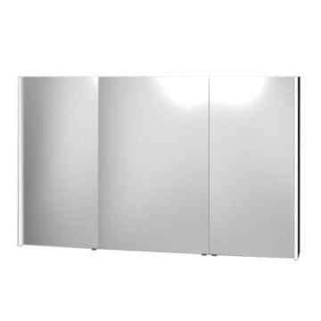 Laguna Spiegelschrank - 130 cm, 3 Doppelspiegeltüren